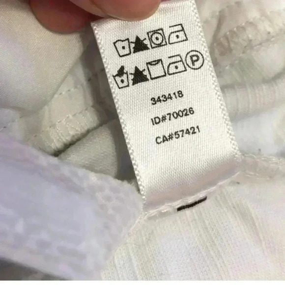 LOFT White Lace Trim Shorts—6 - Picture 4 of 7